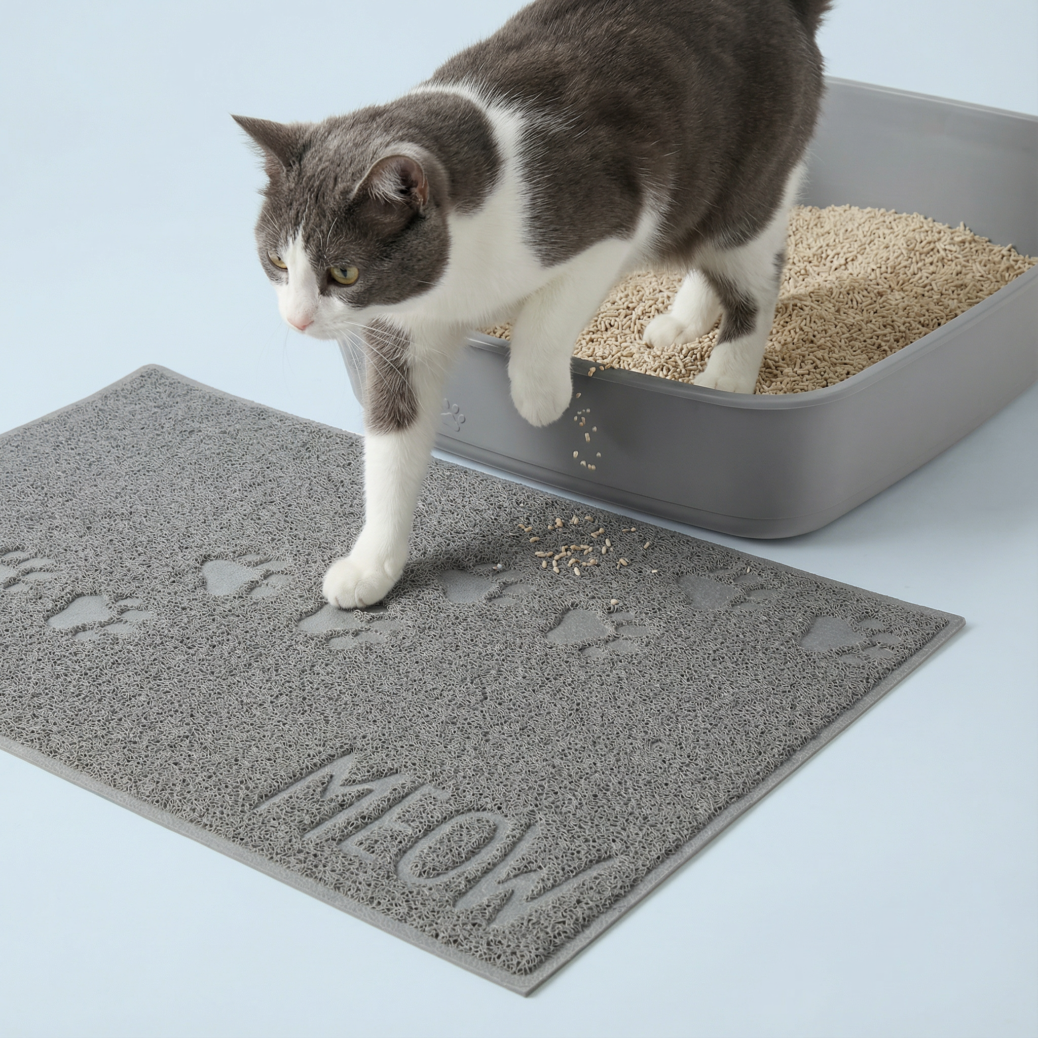 a peg wall of pet products